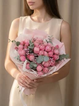 Букет из кустовой розы «Касание» — фото 3